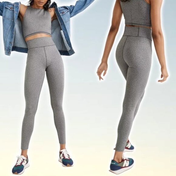 MADEWELL MWL Form High-Rise Leggings Sz Small Heathered Charcoal - Picture 1 of 7